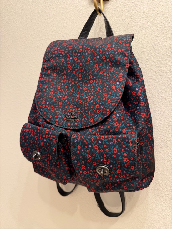 Coach Nylon Floral Drawstring Backpack main image 6